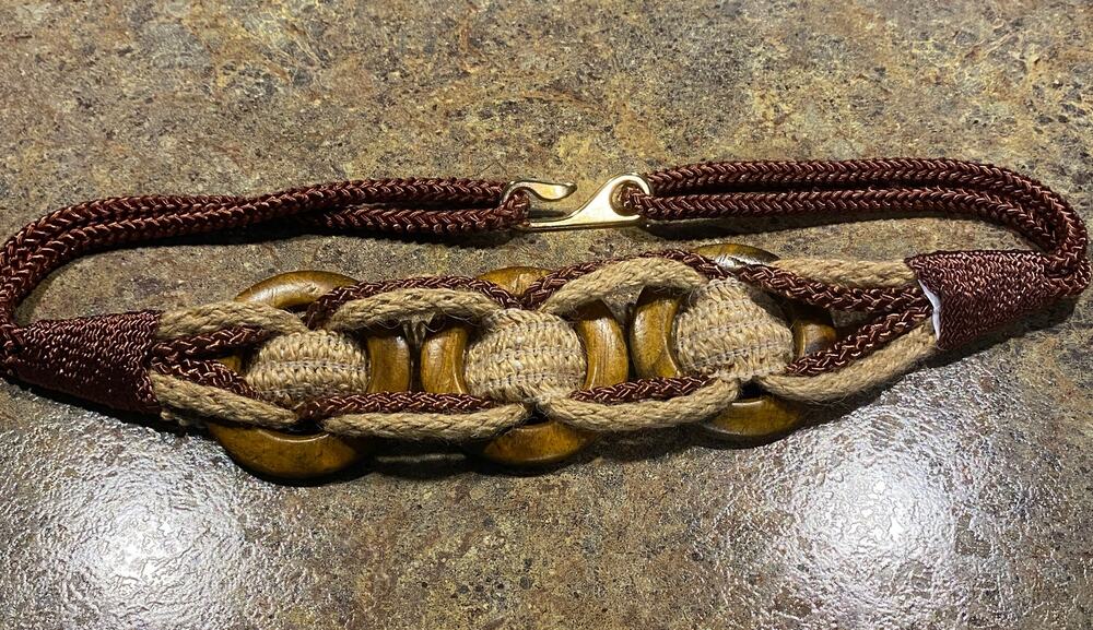 Boho Macrame Belt Length 27 "